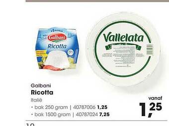 HANOS Galbani Ricotta aanbieding