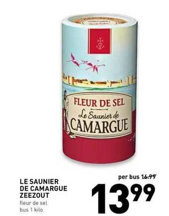 De Kweker Le Saunier De Camargue Zeezout Fleur De Sel aanbieding