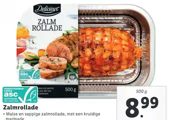 Lidl Zalmrollade 500 g aanbieding