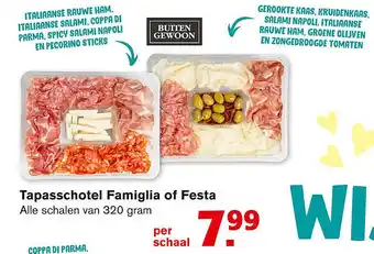 Hoogvliet Tapasschotel Famiglia of Festa 320 gram aanbieding