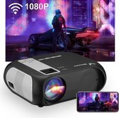Bol.com Beamer met afstandsbediening 1080p ondersteund led wifi projector met luidspreker 16:9 6500 lumen home theater draadloze live aanbieding
