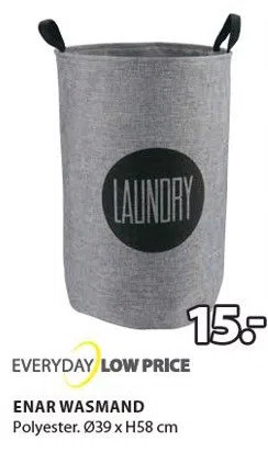 Jysk Enar wasmand aanbieding