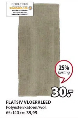 Jysk Flatsiv vloerkleed aanbieding