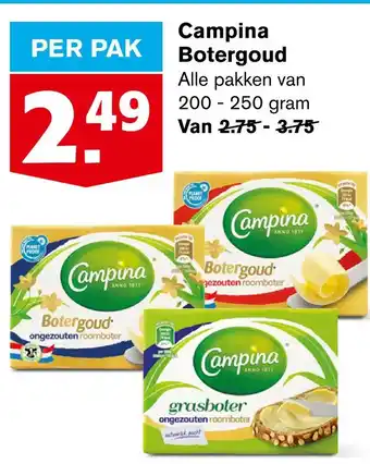 Hoogvliet Campina botergoud aanbieding