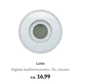 Babypark Luma digitale badthermometer. div. kleuren aanbieding