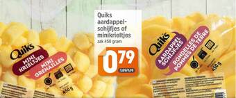 Dagwinkel Quiks Aardappelschijfjes Of Minikrieltjes aanbieding