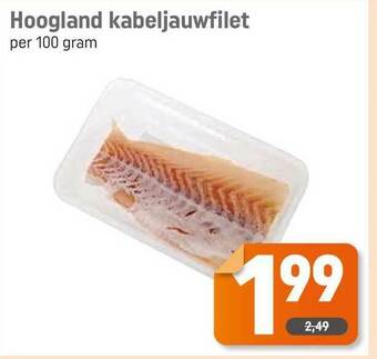 Dagwinkel Hoogland Kabeljauwfilet aanbieding