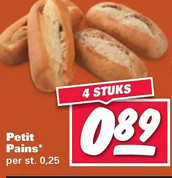 Nettorama Petit Pains* aanbieding