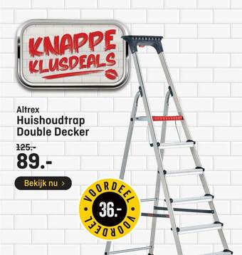 Hubo Altrex Huishoudtrap Double Decker aanbieding
