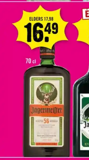 Dirck 3 Jagermeister 70 cl aanbieding