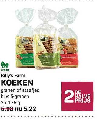 Ekoplaza Billy's farm koeken aanbieding