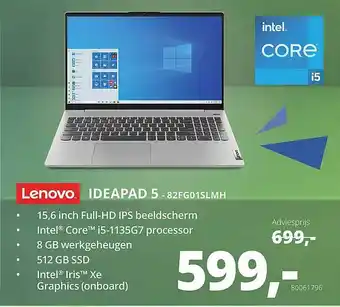 Paradigit Lenovo ideapad 5 - 82fg01slmh laptop aanbieding