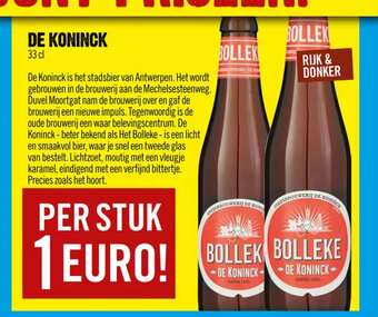 Dirck 3 De Koninck 33 cl aanbieding