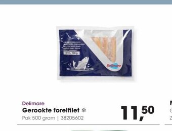 HANOS Delimare Gerookte forelfilet 500 gram aanbieding