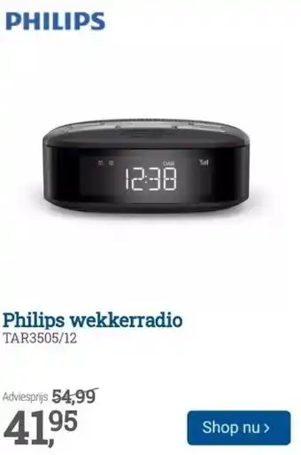 BCC Philips wekkerradio aanbieding