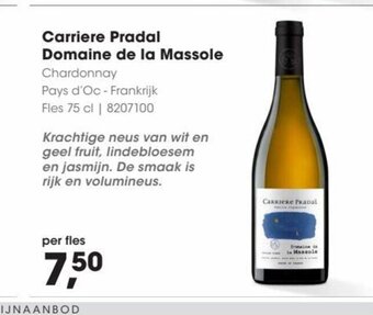 HANOS Carriere Pradal Domaine de la Massole aanbieding