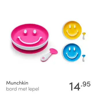 Baby & Tiener Munchkin bord met lepel aanbieding