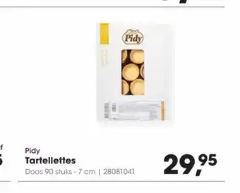 HANOS Pidy Tartellettes 90 stuks - 7 cm aanbieding