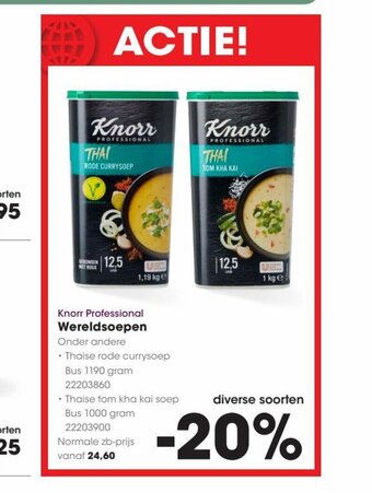 HANOS Knorr Professional Wereldsoepen aanbieding