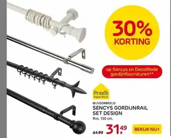 Praxis Sencys gordijnrail set design aanbieding