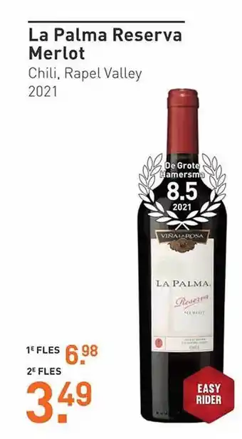 Gall & Gall La palma reserva merlot aanbieding