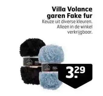 Trekpleister Villa volance garen fake fur aanbieding