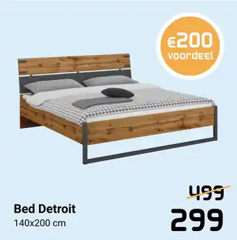 Beddenreus Bed Detroit 140x200cm aanbieding