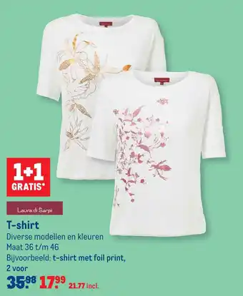 Makro T-shirt 36 t/m 46 aanbieding