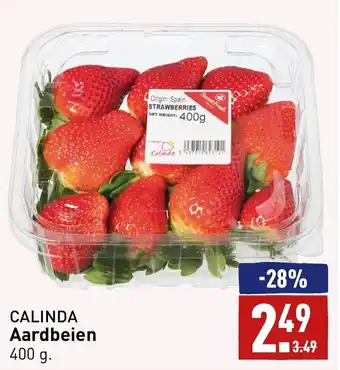 ALDI Calinda aardbeien 400g aanbieding