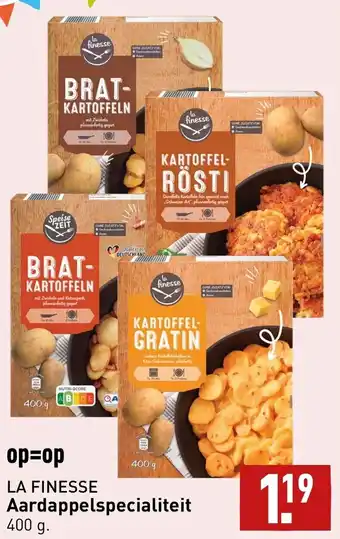 ALDI La finesse aardappelspecialiteit 400g aanbieding