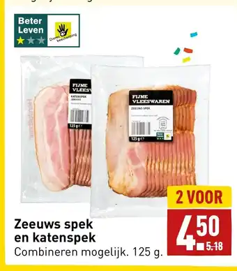 ALDI Zeeuws spek en katenspek 125g aanbieding