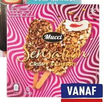 ALDI Mucci IJS sensation crispy & cherry 6-7 stuks aanbieding