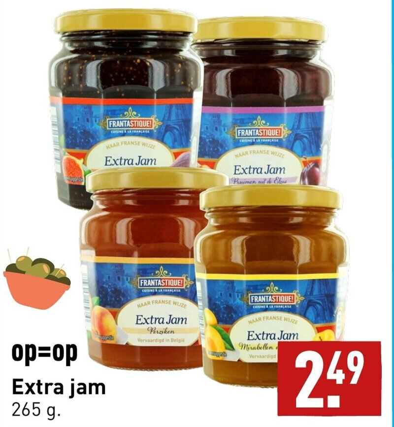 Extra jam 265g aanbieding bij ALDI