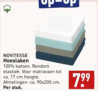 ALDI Novitesse hoeslaken per stuk aanbieding