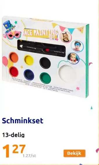 Action Schminkset 13-delig aanbieding