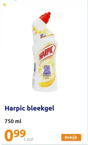 Action Harpic bleekgel 750ml aanbieding