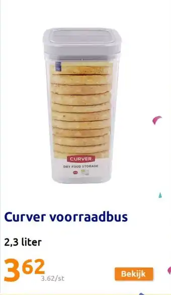 Action Curver voorraadbus 2,3 liter aanbieding