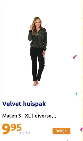 Action Velvet huispak aanbieding