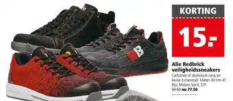 Welkoop Alle Redbrick veiligheidssneakers Maten 40 t/m 47 aanbieding