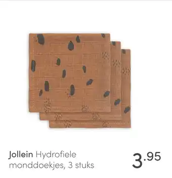 Baby & Tiener Jollein Hydrofiele monddoekjes, 3 stuks aanbieding