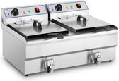 Bol.com Royal catering elektrische friteuse - 2 x 16 l - 400 v aanbieding
