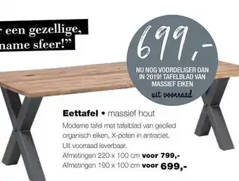 Sijben Eettafel aanbieding