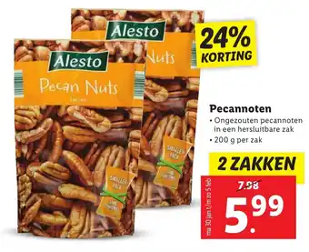 Lidl Pecannoten 200g aanbieding