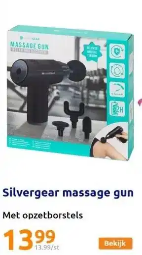 Action Silvergear massage gun aanbieding