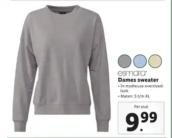 Lidl Esmara dames sweater per stuk aanbieding