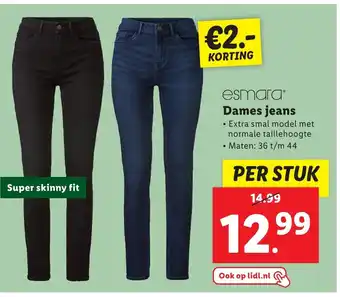 Lidl Esmara dames jeans per stuk aanbieding