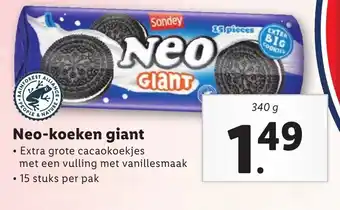 Lidl Neo-koeken giant 340g aanbieding