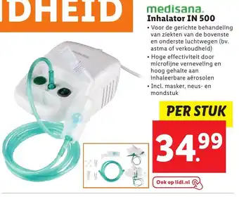 Lidl Medisana inhalator in 500 per stuk aanbieding