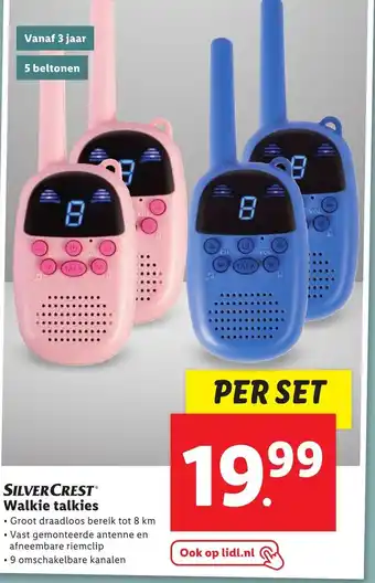 Lidl SilverCrest walkie talkies aanbieding