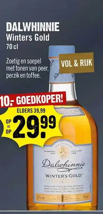 Dirck 3 Dalwhinnie winters gold aanbieding